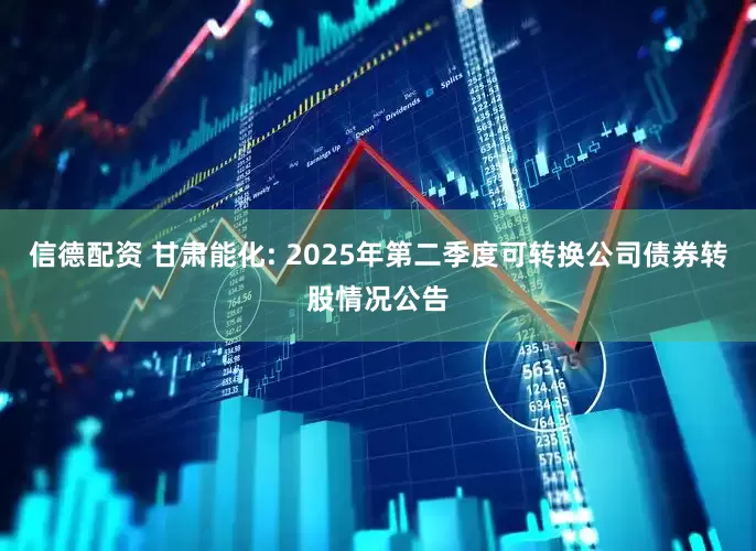 信德配资 甘肃能化: 2025年第二季度可转换公司债券转股情况公告