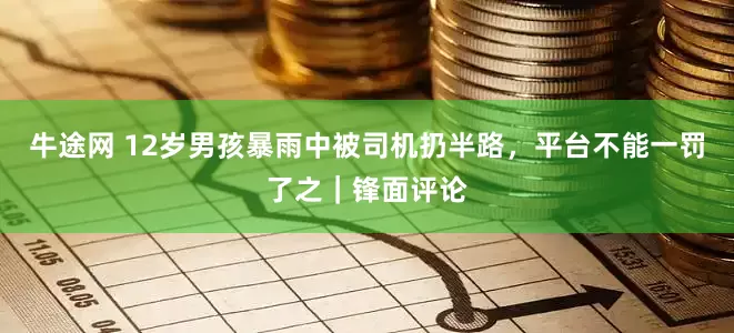 牛途网 12岁男孩暴雨中被司机扔半路，平台不能一罚了之｜锋面评论
