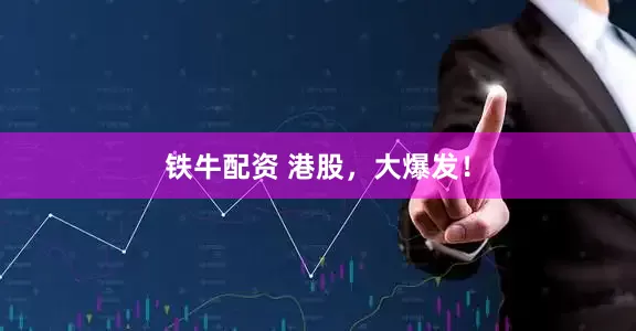 铁牛配资 港股，大爆发！
